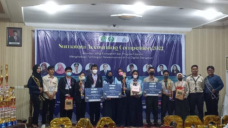 SMK Negeri 1 Pekanbaru meraih gelar juara 3 Sumatera Accounting Competition